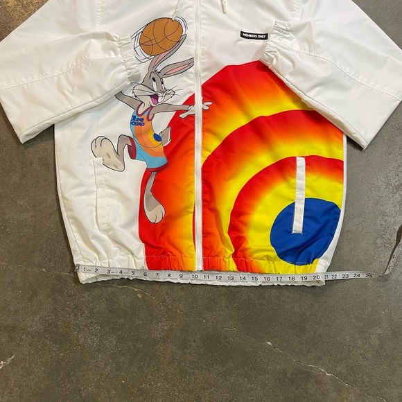 Vintage Members Only x Looney Tunes Space Jam Hooded Jacket - Picture 9 of 14